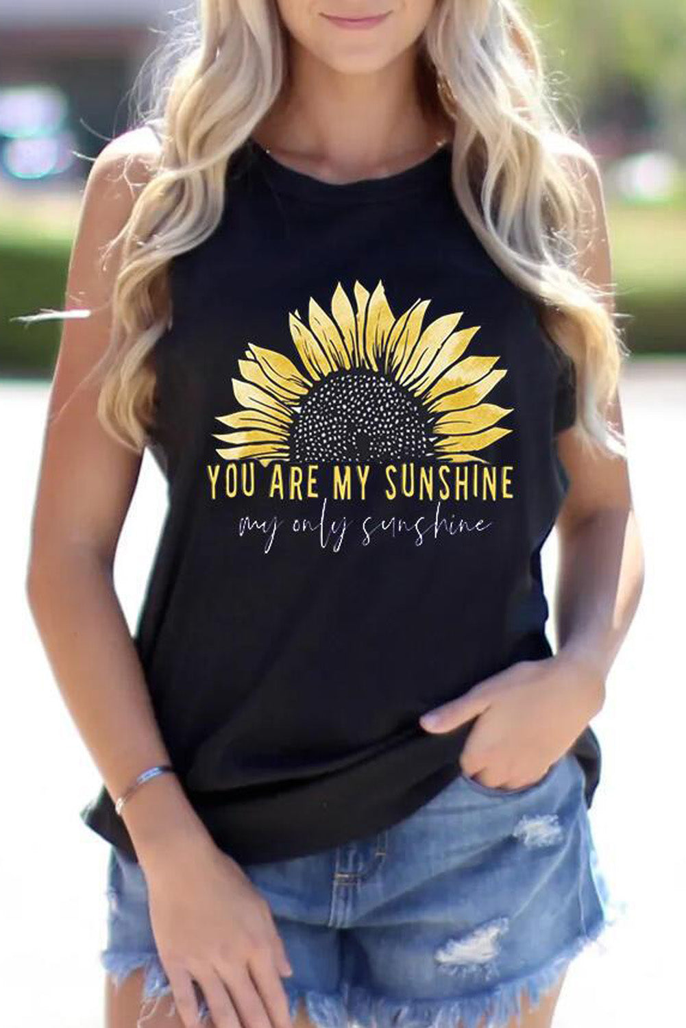 You Are My Sunshine Tank - Classy Fashion Chic