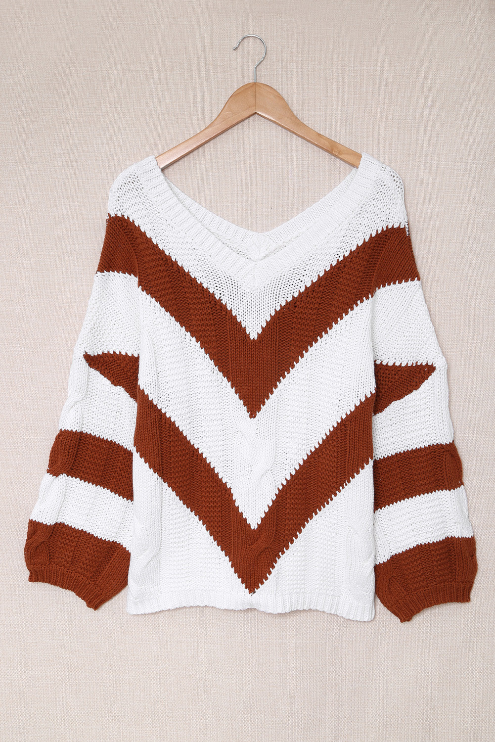 Cable Knit V Neck Sweater | V Neck Sweater Dress | Classy Fashion Chic