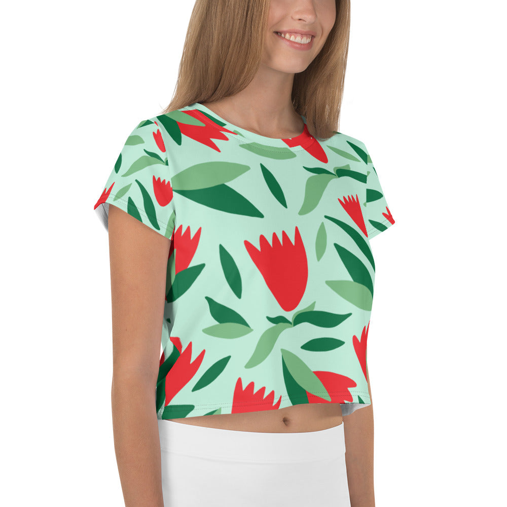 Floral Crop Tee - Classy Fashion Chic